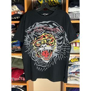 Y2K Style Ed Hardy Men’s Tattoo Tiger Art Tee
